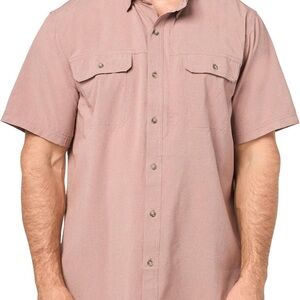 Men's Short Sleeve Aero Tech Button-up Shirt